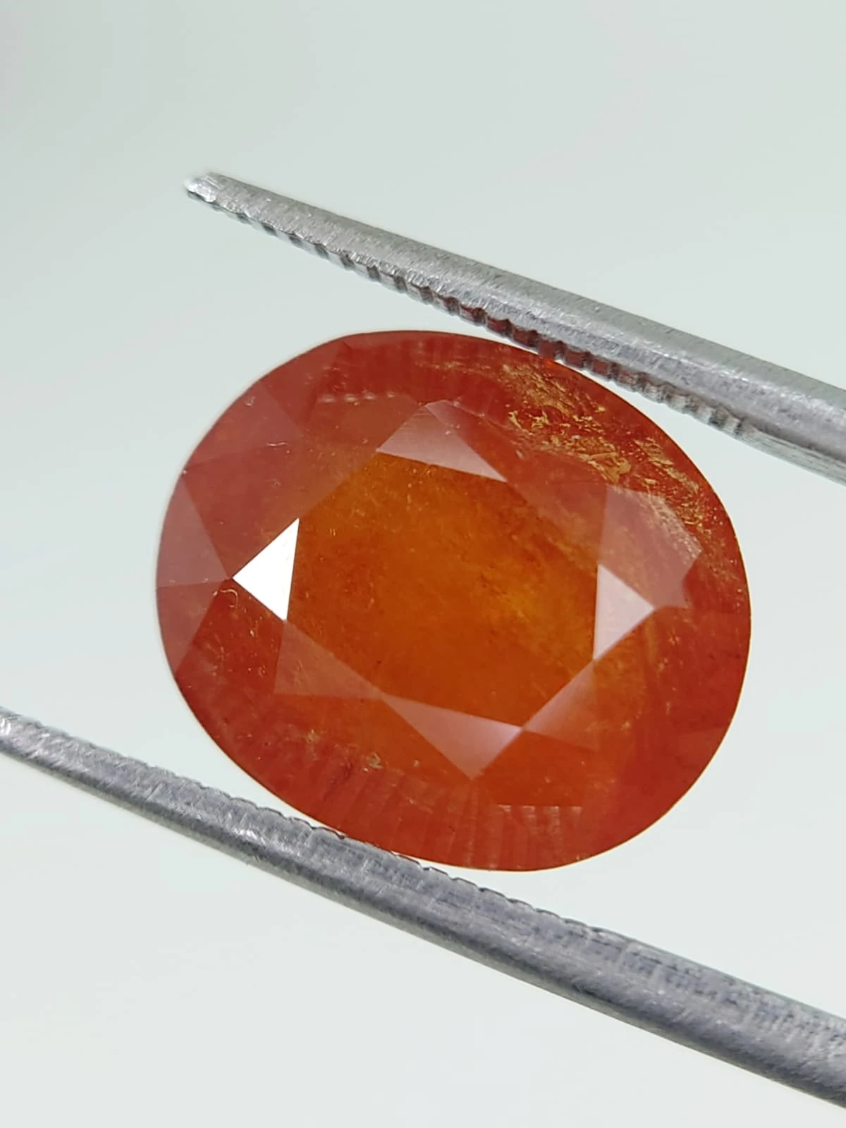 10ct Oval Faceted Untreated Natural Spessartite Garnet from Nigeria — view 4